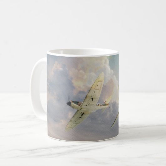 Aviation art mug "Spitfire" Kaffeetasse (Vorderseite Links)
