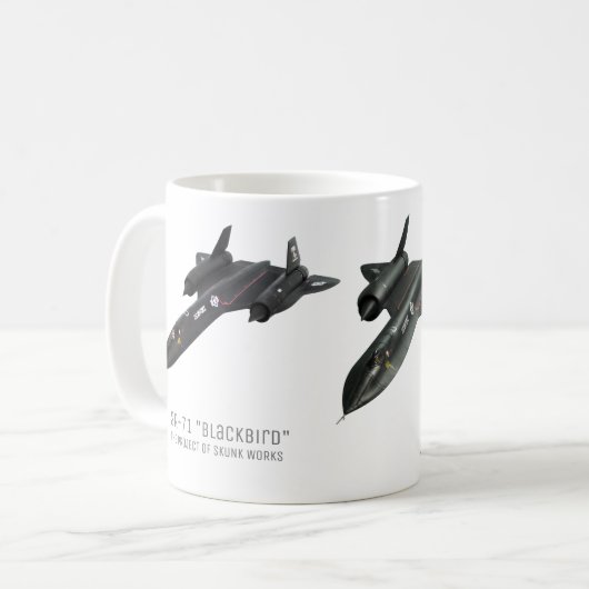 Aviation Art Mug "SR-71 Blackbird" Kaffeetasse (Vorderseite Links)