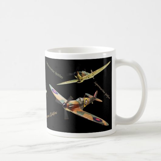 Aviation Art Mug "Supermarine Spitfire" Kaffeetasse (Rechts)