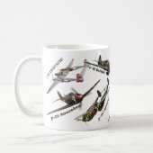 Aviation Art mug "U.S.ARMY warplane of WWII" Kaffeetasse (Links)