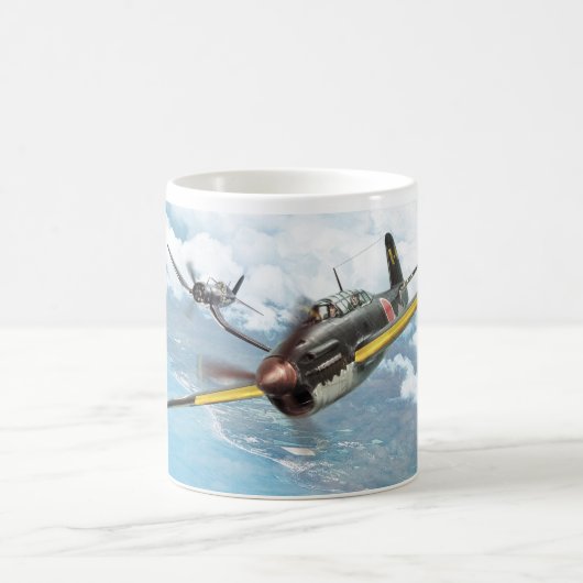 Aviation Art mug "Yokosuka D4Y Judy" Kaffeetasse (Mittel)