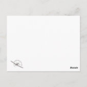 Aviation Art Postcard "Dewoitine D.520" Postkarte (Rückseite)