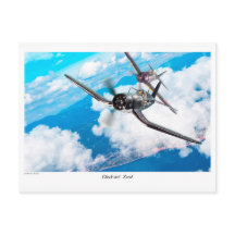 Aviation Art Postcard "F4U Corsair"