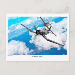 Aviation Art Postcard "F4U Corsair" Postkarte