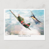 Aviation Art Postcard "Nakajima Ki-84疾 風 "Frank" Postkarte (Vorderseite)
