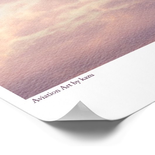 Aviation Art Poster "Aichi E13A "Jake"” (Ecke)