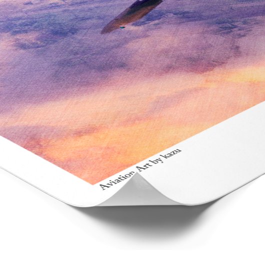 Aviation Art Poster "Brewster F2A Buffalo" (Ecke)