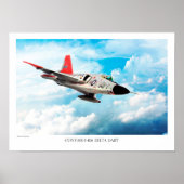 Aviation Art Poster "Convair F-106 Delta Dart" (Vorne)