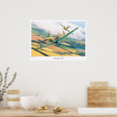 Aviation Art Poster "Dewoitine D.520" (Küche)