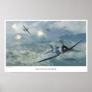 Aviation Art Poster "F4U Corsair"