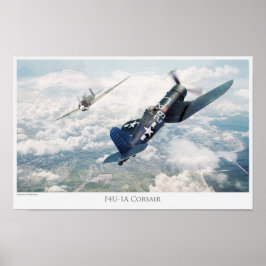Aviation Art Poster "F4U Corsair"