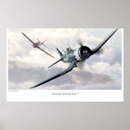 Aviation Art Poster "F4U Corsair"