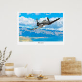 Aviation Art Poster "F4U Corsair" (Küche)