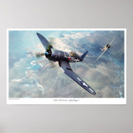 Aviation Art Poster "F4U Corsair "