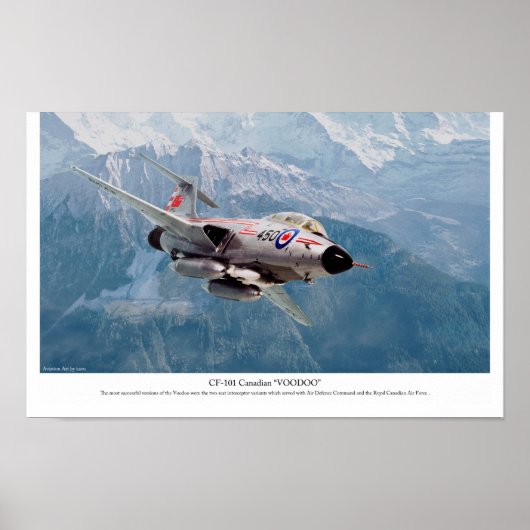 Aviation Art Poster "F-101 Voodoo" (Vorne)
