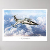 Aviation Art Poster "F-104 Starfighter" (Vorne)