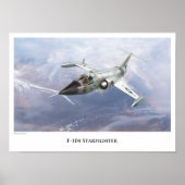 Aviation Art Poster "F-104 Starfighter" (Vorne)