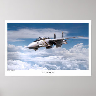 Aviation Art Poster "F-14 Tomcat"