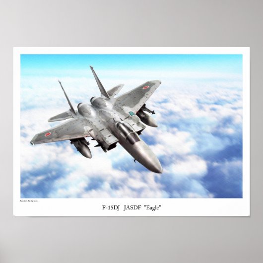 Aviation Art Poster "F-15DJ JASDF  Eagle" (Vorne)