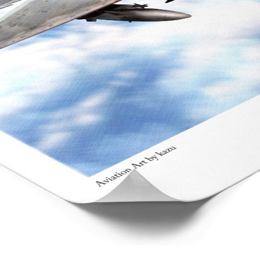 Aviation Art Poster "F-15DJ JASDF  Eagle" (Ecke)