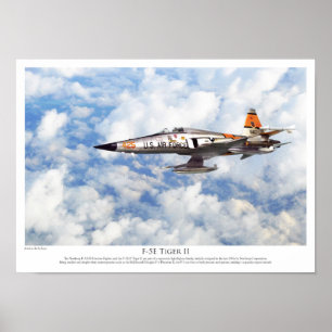 Aviation Art Poster "F-5E Tiger II"