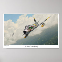 Aviation Art Poster "F-86 Saber"