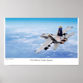 Aviation Art Poster "F/A-18 Hornet Golden Dragons" (Vorne)