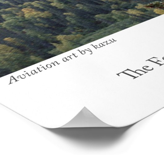 Aviation Art Poster "Fw190" (Ecke)