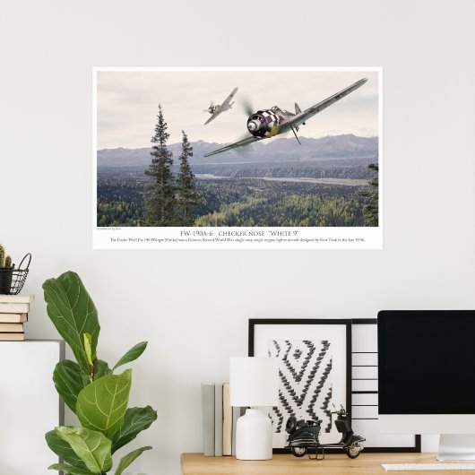 Aviation Art Poster "Fw190" (Heimbüro)