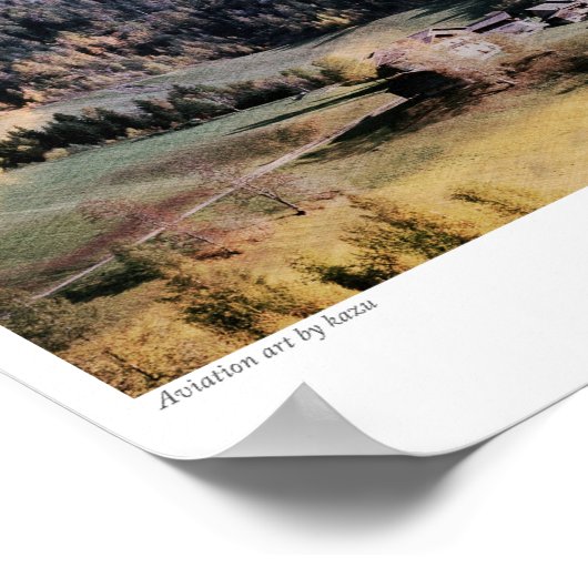 Aviation art Poster " Fw190" (Ecke)