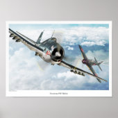 Aviation Art Poster "Grumman F6F Hellcat" (Vorne)