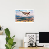 Aviation Art Poster "Hawker Hurricane" (Heimbüro)