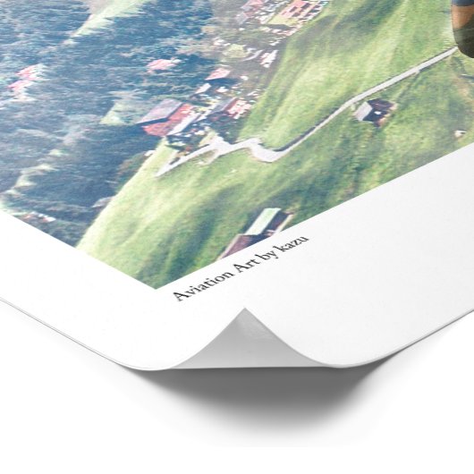 Aviation Art Poster "Hawker Hurricane" (Ecke)