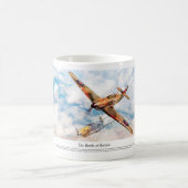 Aviation Art Poster "Hawker Hurricane" Kaffeetasse (Mittel)