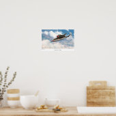 Aviation Art Poster "Heinkel He 162" (Küche)