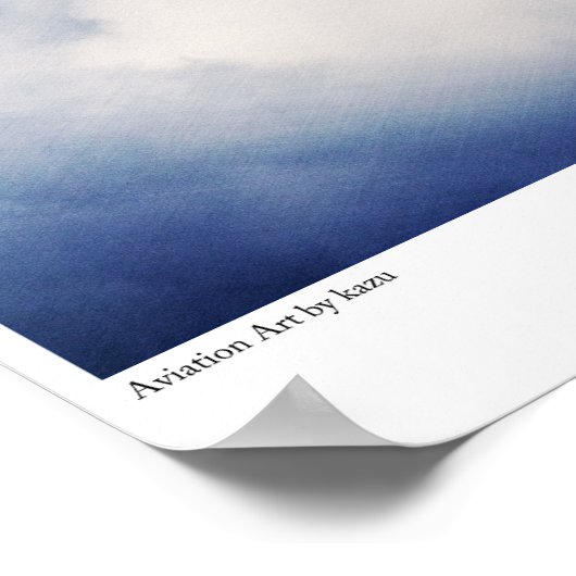 Aviation Art Poster "J7W Shinden" (Ecke)