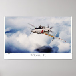 Aviation Art Poster "J7W Shinden"