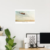 Aviation Art Poster"Kawasaki Ki-100" Poster (Heimbüro)