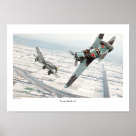 Aviation Art Poster "Lavochkin La-5"