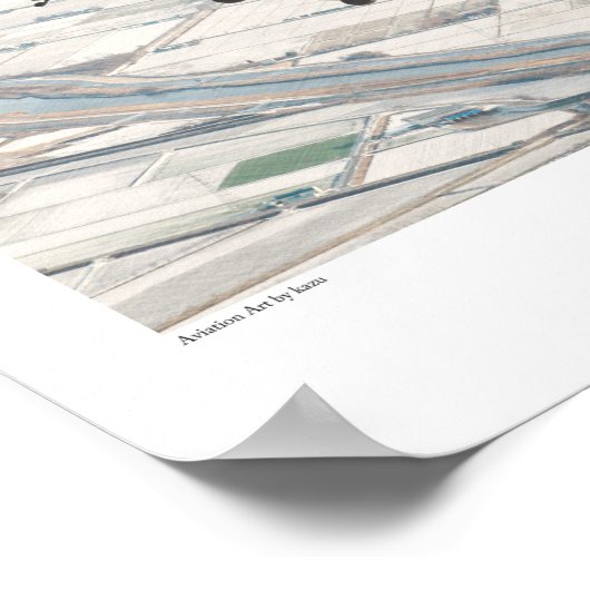 Aviation Art Poster "Lavochkin La-5" (Ecke)