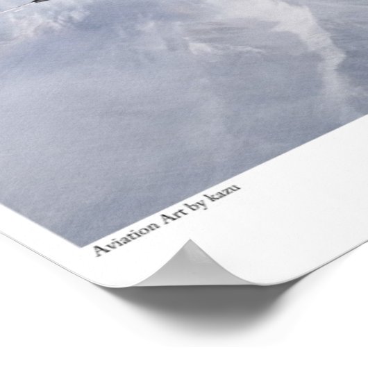 Aviation Art Poster "Lockheed SR-71 Blackbird" (Ecke)