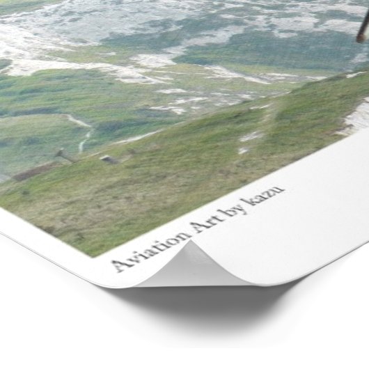 Aviation Art Poster "Messerschmitt Bf 109" (Ecke)