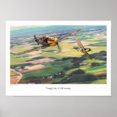 Aviation Art Poster "Messerschmitt Bf 109" (Vorne)