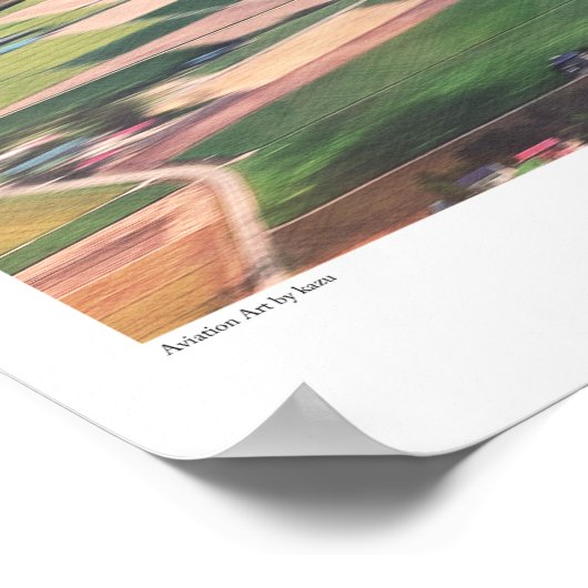 Aviation Art Poster "Messerschmitt Bf 109" (Ecke)