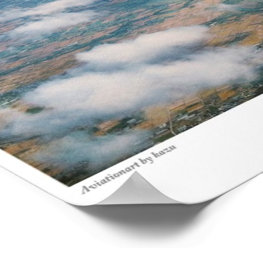 Aviation Art Poster "Messerschmitt Me 262" (Ecke)