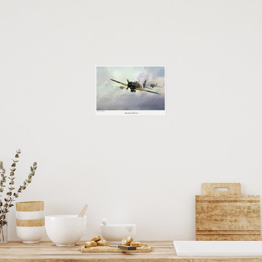 Aviation Art Poster " Mitsubishi A6M Zero " (Küche)