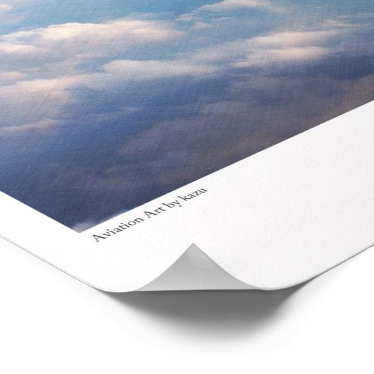 Aviation Art Poster "Mitsubishi A6M Zero" (Ecke)