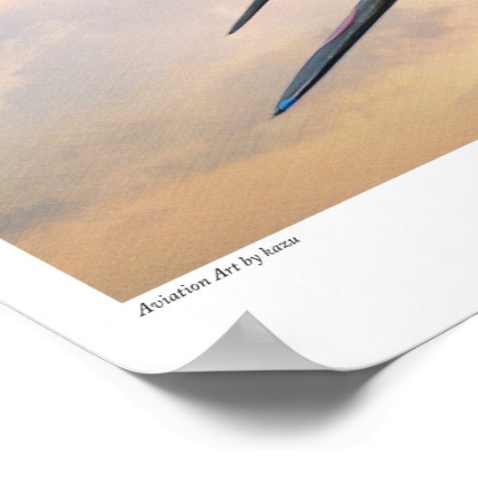 Aviation Art Poster "Mitsubishi A6M Zero" (Ecke)