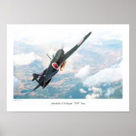 Aviation Art Poster "Mitsubishi A7M Reppū"