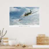 Aviation Art Poster " Mitsubishi A7M Reppū"Sam" (Küche)